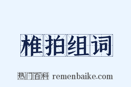 椎拍组词是什么意思的图片